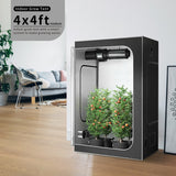 4X4 GROW TENT for Hydroponics Indoor Growing  - 48"X48"X80"(120X120X200CM)